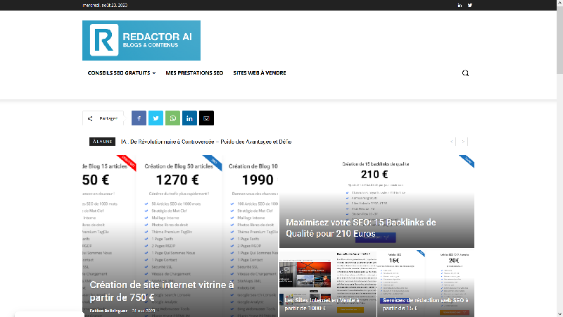 Rédactor AI - Rédaction SEO Assistée par l'IA