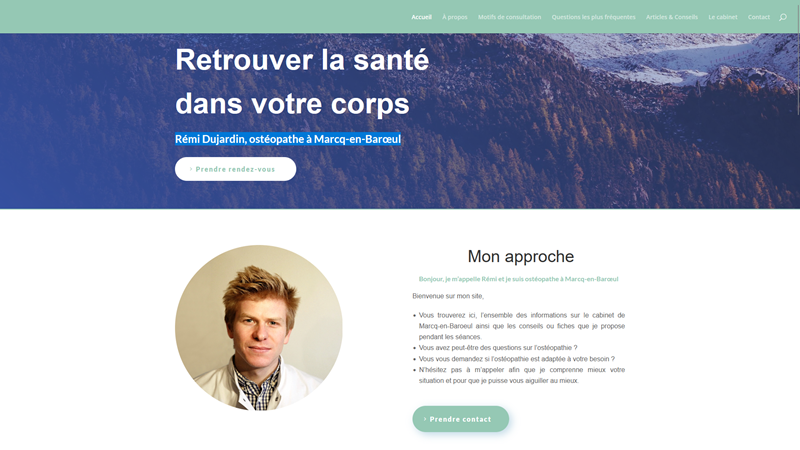 Rémi Dujardin, ostéopathe à Marcq-en-Baroeul