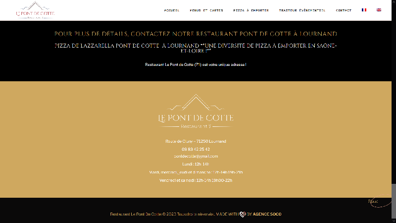 Restaurant Le Pont de Cotte Cluny