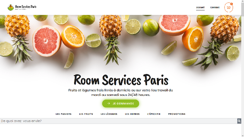 Room Services Paris - Livraison de fruits et légumes