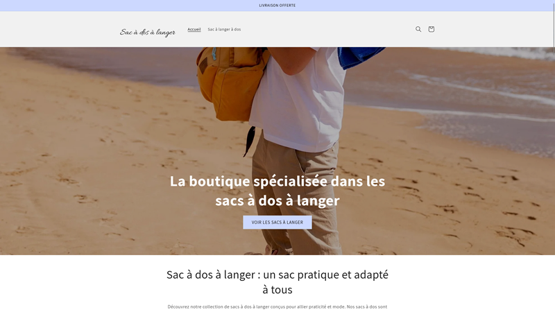 Sac à dos à langer