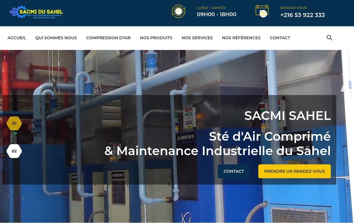 compresseur sahel site