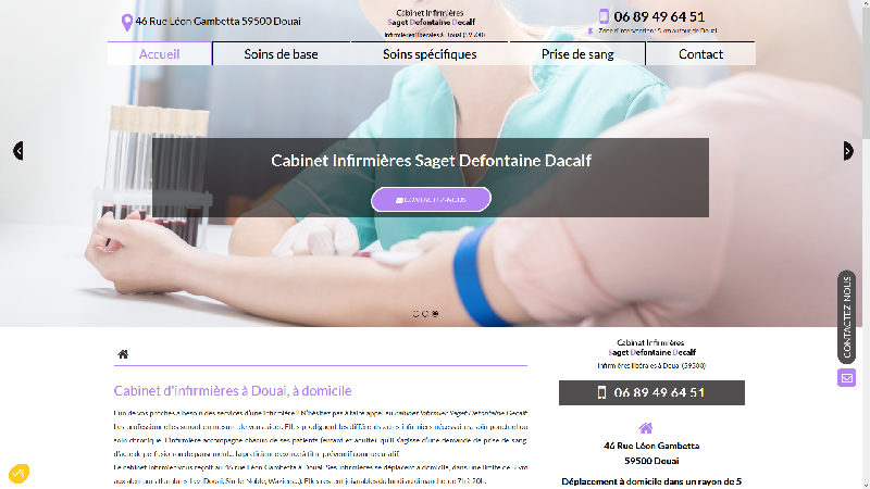 Saget Defontaine Decalf - Infirmière à domicile à Douai