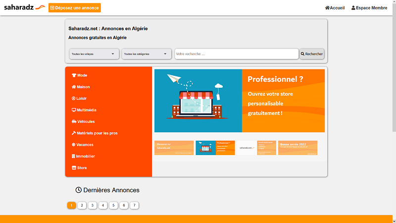 SaharaDz - Annonces en ligne en algérie