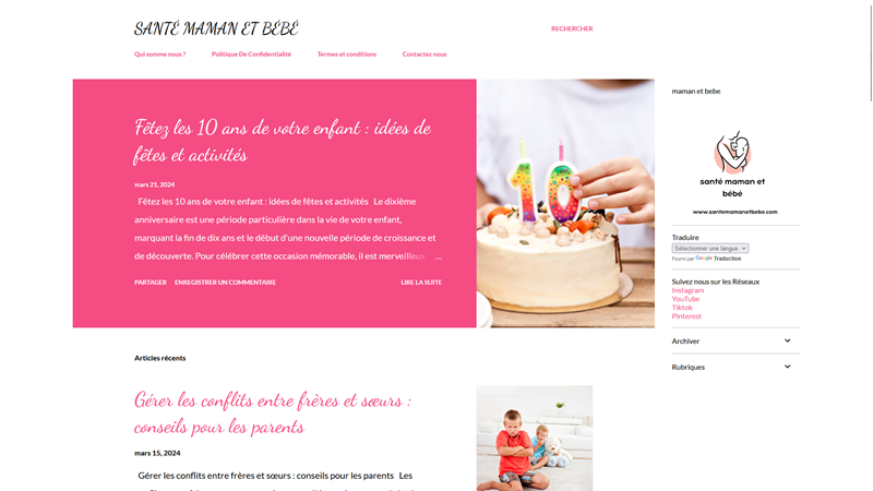 Santé maman et bébé