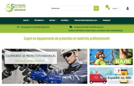 site Sécurama PB Sécurité