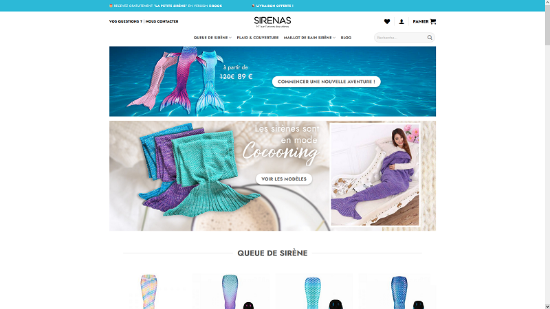 Sirenas | Boutique de queue de sirène 