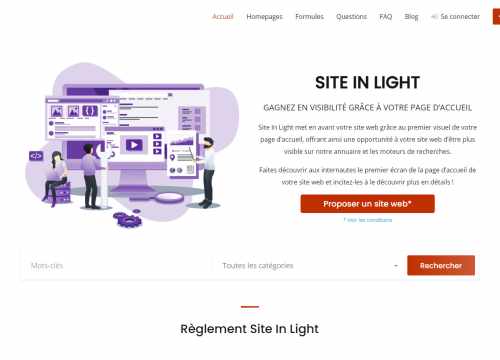 Site In Light - Améliorez votre référencement sur Internet