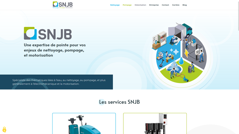 SNJB, votre spécialiste nettoyage, pompage et motorisation