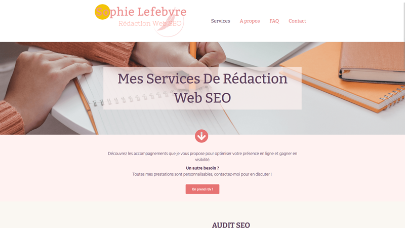Sophie Lefebvre Rédaction Web SEO