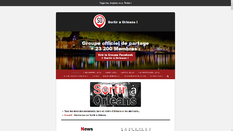 Sortir à Orléans, le site qui teste vos futures sorties