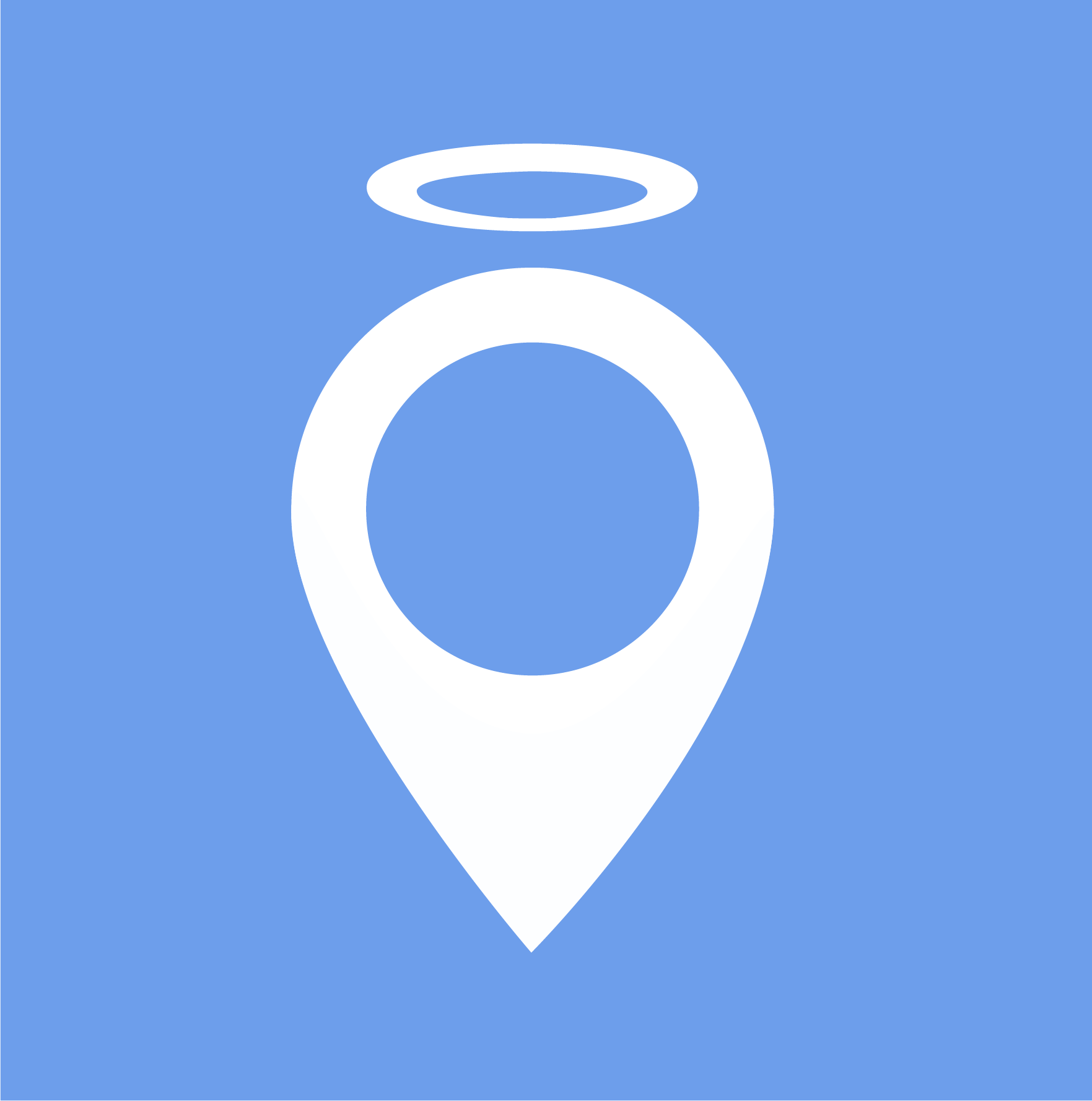Geolocation icon with aura