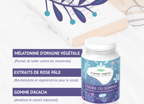 Complément à base de mélatonine pour lutter contre l'insomnie