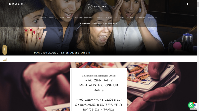 Steve Mind - Magicien Mentalist Paris