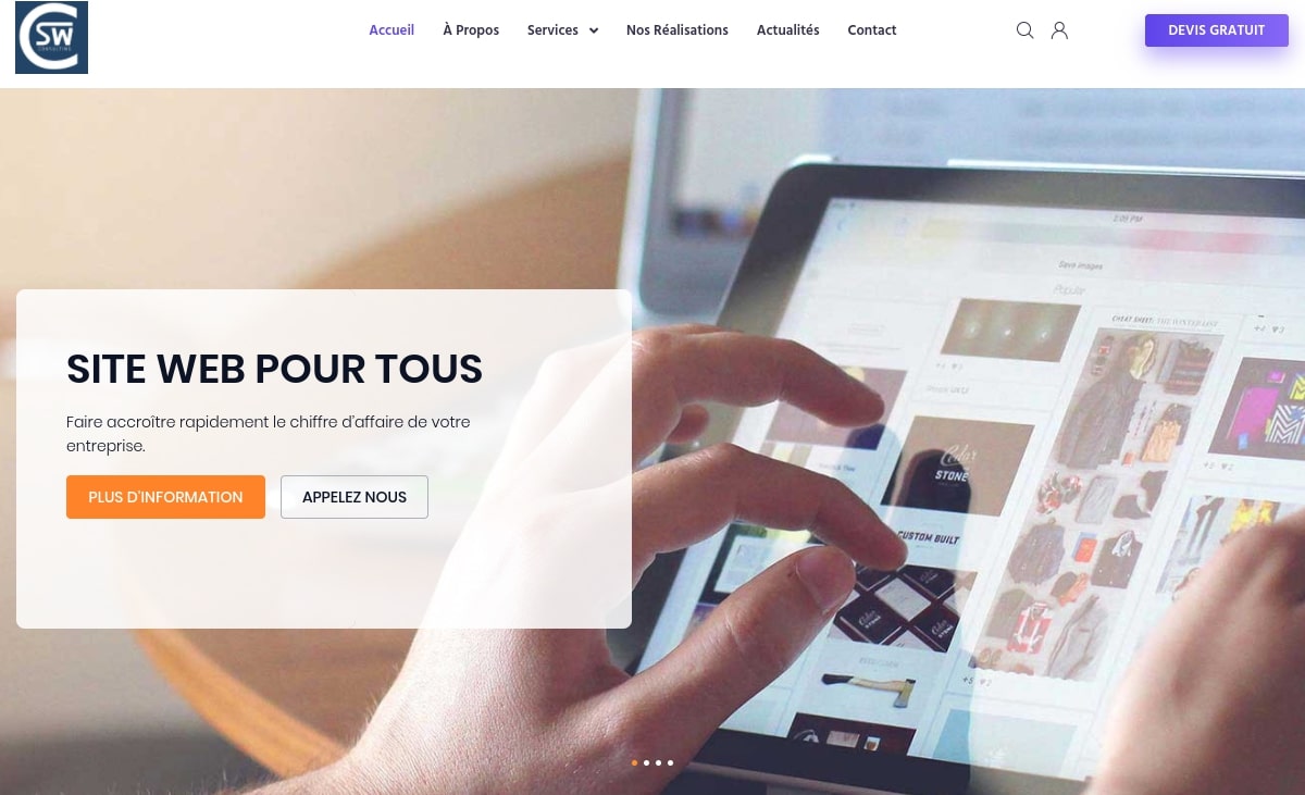 SWConsulting votre Agence de création site internet pas cher