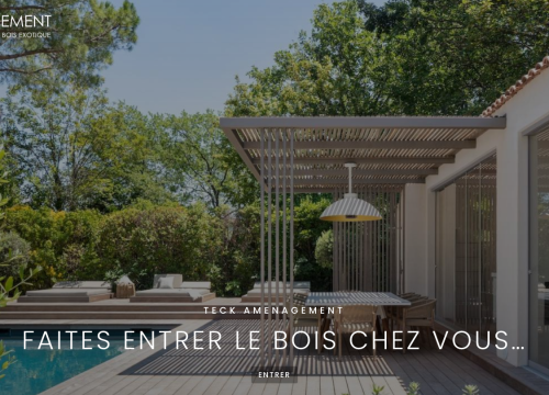 Aménagement extérieur en bois entre Marseille et Aix-en-Provence.