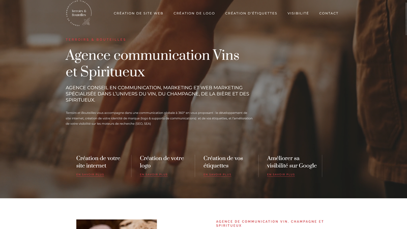 Terroirs et bouteilles - Agence communication Vins et Spiritueux