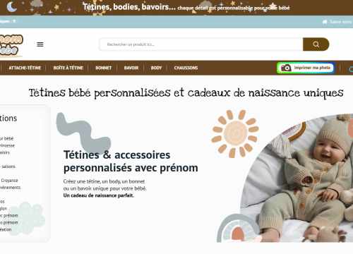 accessoire bebe avec prénom
