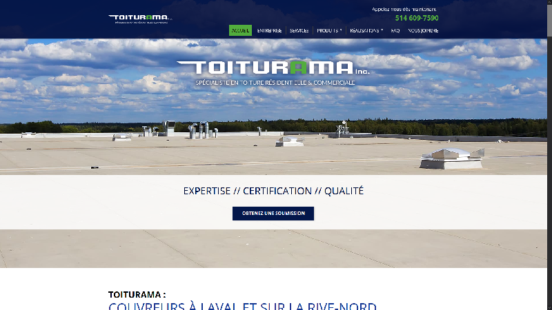 Toiturama - Couvreur en toiture à Laval, Montréal et Rive-Nord