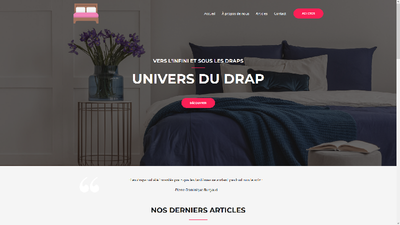 UNIVERS DU DRAP
