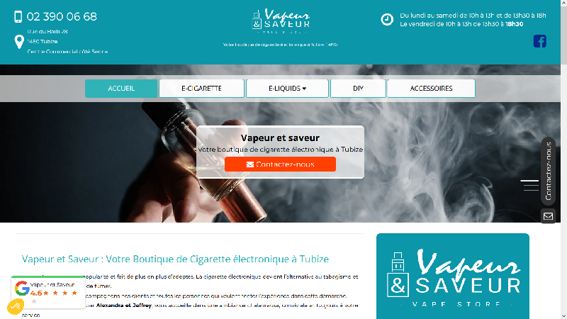 Vapeur et saveur