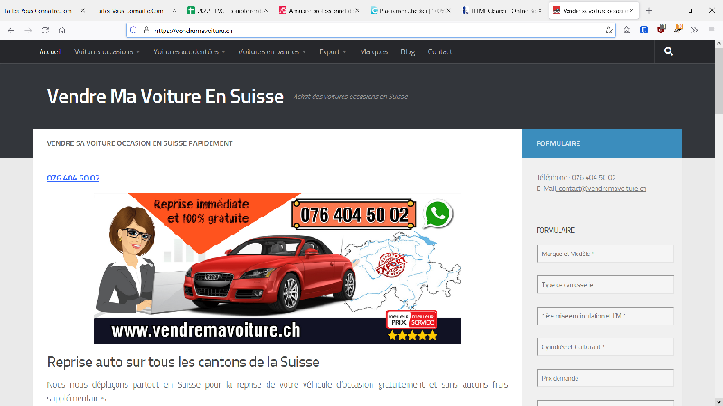 Vendre ma voiture