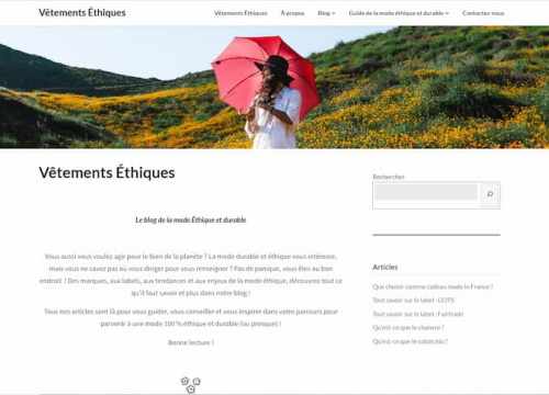 Vêtements éthiques