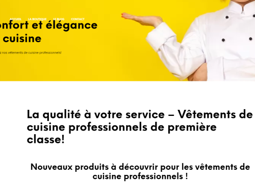 Vêtements de Cuisine Professionnels