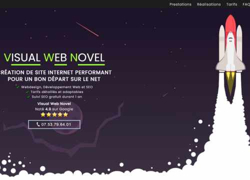 Visual Web Novel - Création de site Internet et Référencement