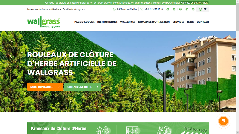 Wallgrass - fabricant de clotures en gazon