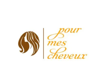 Logo officiel de pourmescheveux.fr, représentant une silhouette féminine stylisée avec des cheveux, symbole de soins capillaires et de beauté.