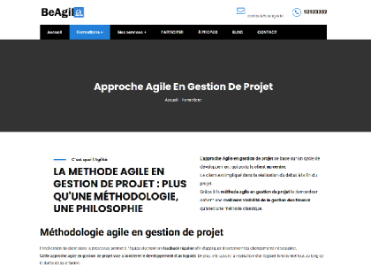 BeAgile - approche agile en gestion de projet