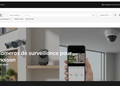 Boutique cameras de surveillance maison interieur exterieur