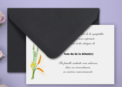 Cartes deuil Express