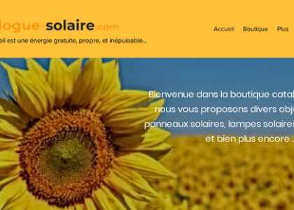 Catologue-solaire la boutique en ligne pour vos objets solaires