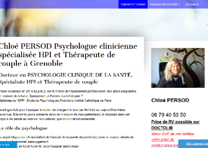 Chloé PERSOD Psychologue clinicienne