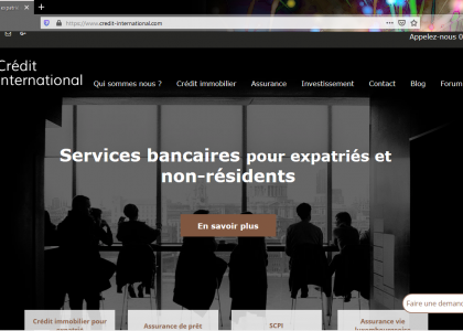 Crédit International, site