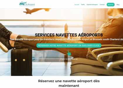 clicairport navette aéroport belgique