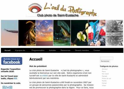 Logo de L'oeil du photographe, le club photo de Saint-Eustache
