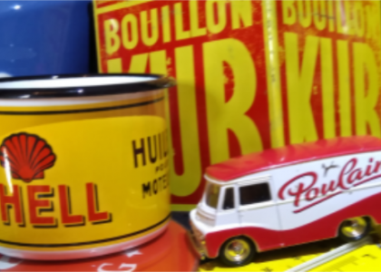 le grenier vintage, objets de collection publicitaires
