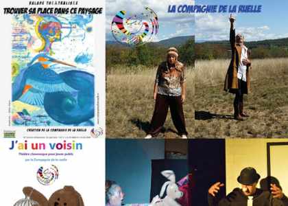 Compagnie de théâtre en Isère, Rhône-Alpes. Spectacles pour enfants. Balades théâtralisée.