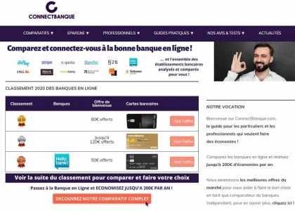 Premier comparateur de banques en ligne