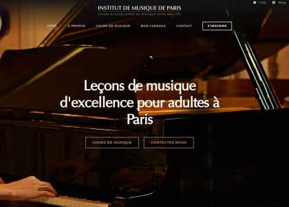 Académie de musique pour adultes à Paris