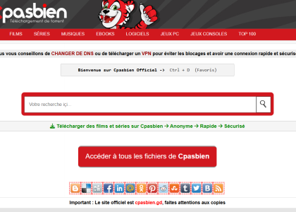 Cpasbien site de streaming