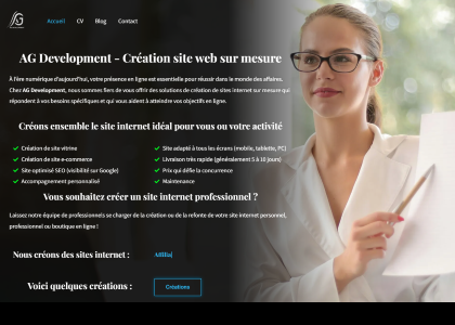 Création site web | AG Development