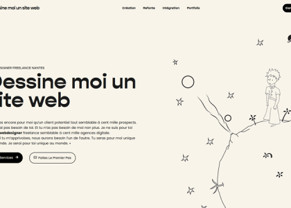 Dessine moi un site web