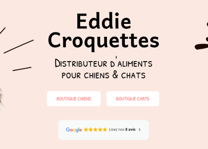 Eddie Croquettes - Distributeur d'aliments pour chiens & chats