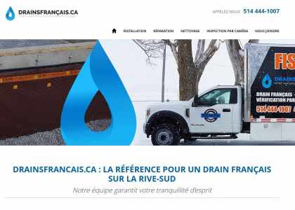 Drain français Rive-Sud - installation, réparation