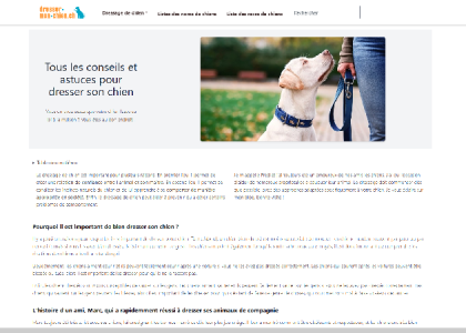 Dresser-mon-chien.ch - Conseils et astuces de dressage