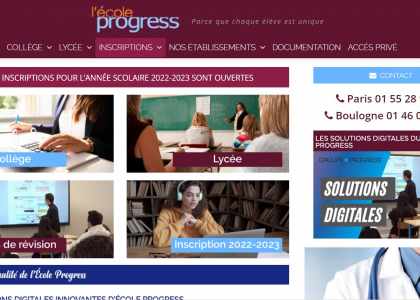 ecole progress
